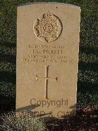 Salonika (Lembet Road) Military Cemetery - Pickett, E G